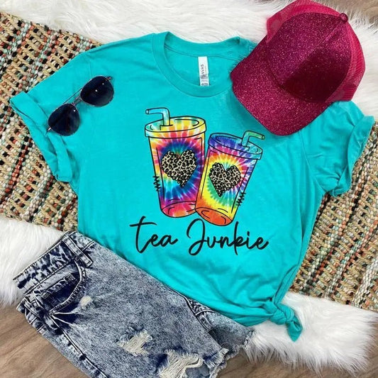 Tea Junkie Tee - Caroline Layne Boutique LLC