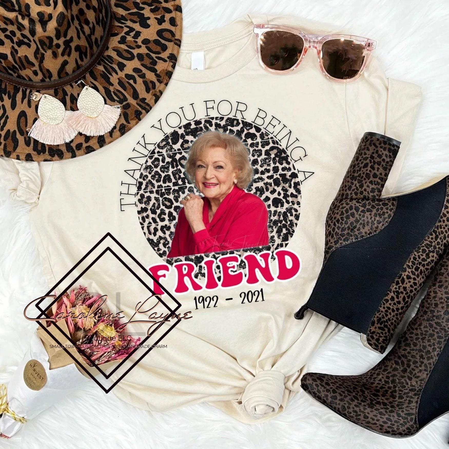 Thank You For Being A Friend Tee - Caroline Layne Boutique LLC