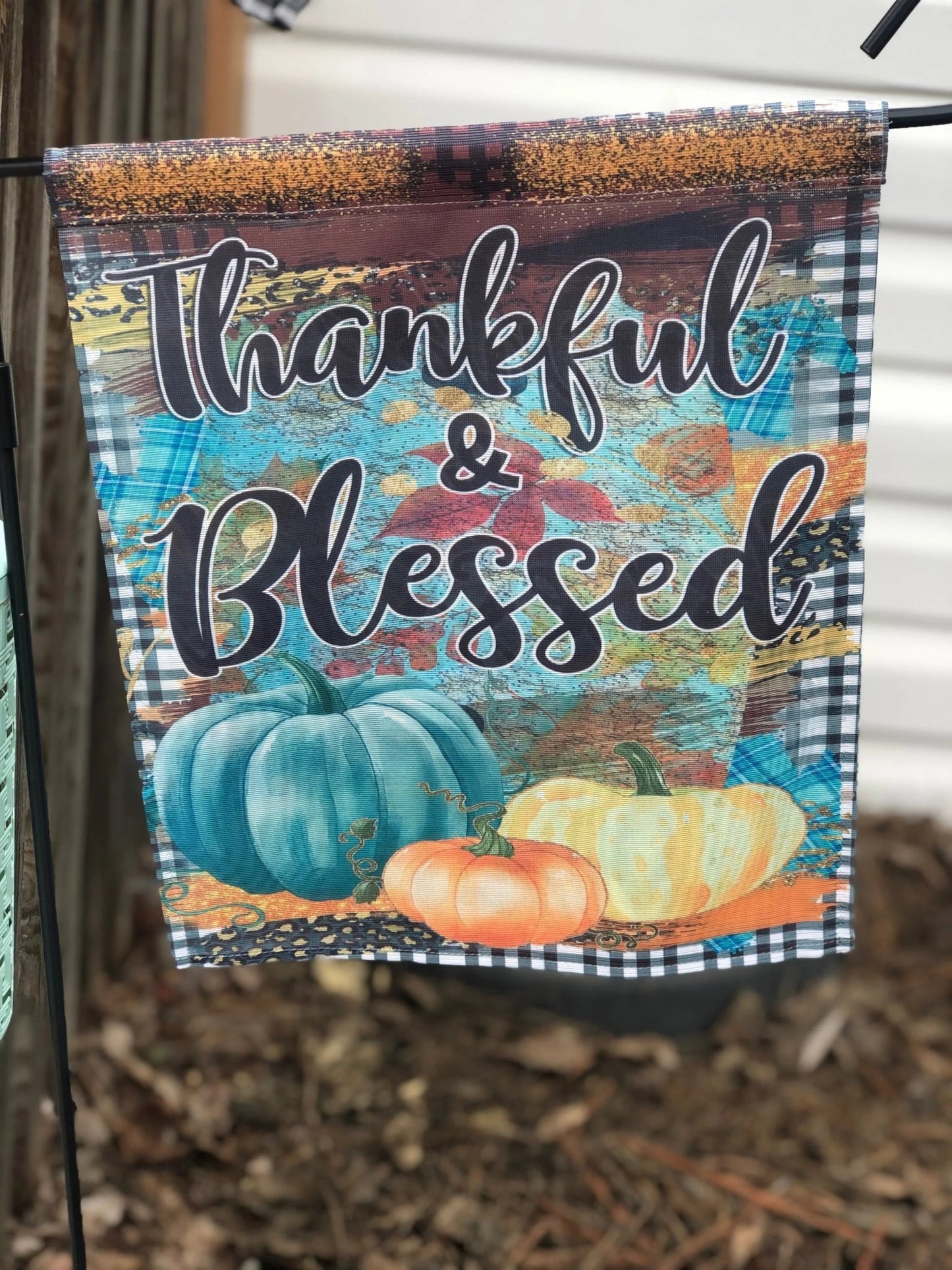 Thankful & Blessed Garden Flag - Caroline Layne Boutique LLC