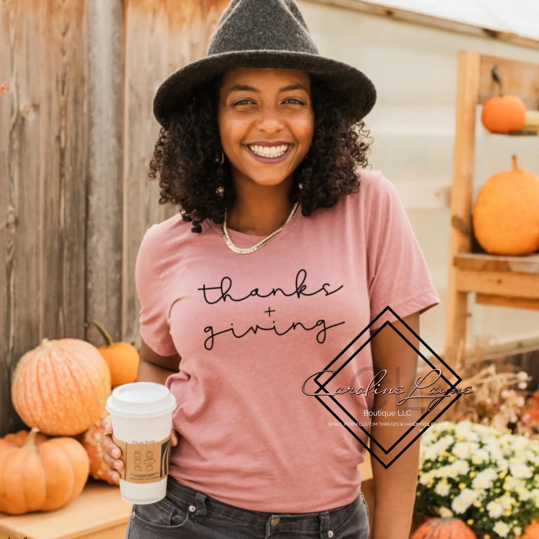 Thanks + Giving Tee - Caroline Layne Boutique LLC