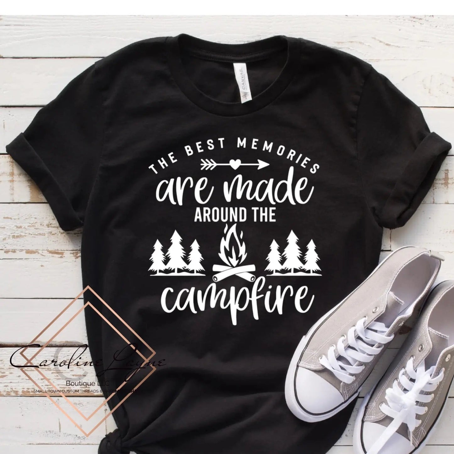 The Best Memories Are Made Around The Campfire Tee - Caroline Layne Boutique LLC