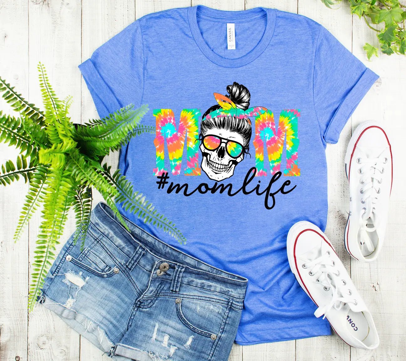 Tie Dye Mom Life Tee - Caroline Layne Boutique LLC