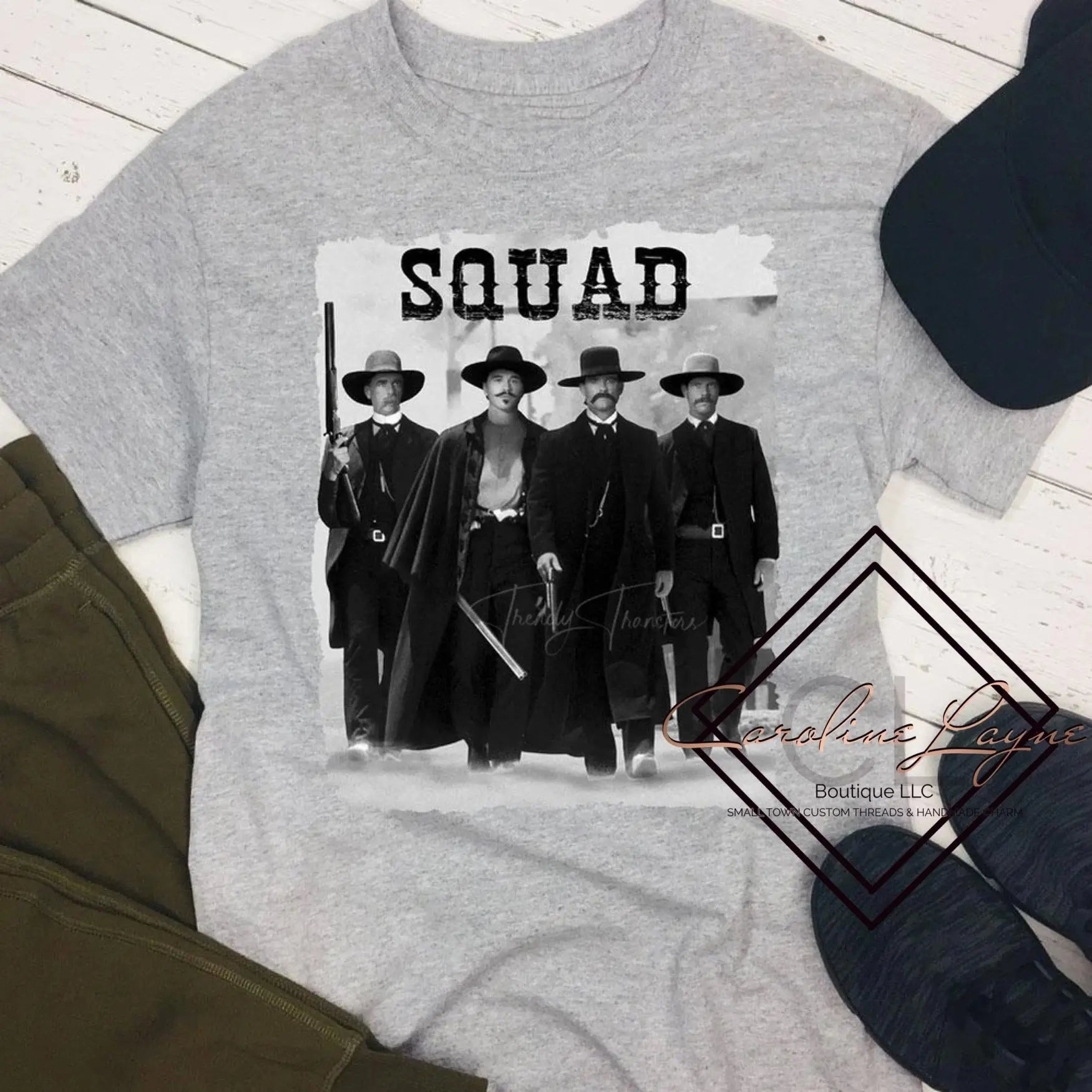 Tombstone Squad Tee - Caroline Layne Boutique LLC