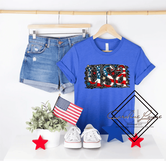 USA Tee - Caroline Layne Boutique LLC