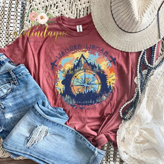 Wander Woman Boho Tee - Caroline Layne Boutique LLC